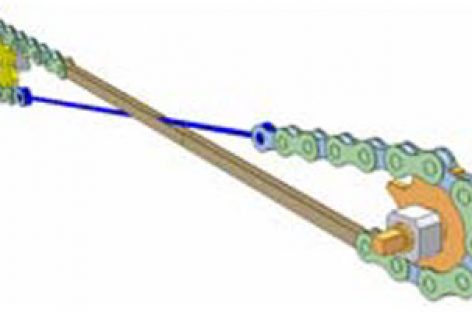 [Mô phỏng cơ cấu cơ khí] Đảo chiều chuyển động bằng bộ truyền xích 1