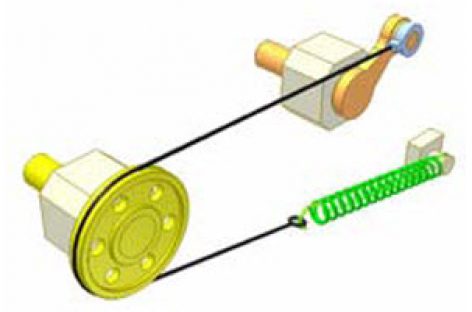 [Mô phỏng cơ cấu cơ khí] Truyền động dây 13a