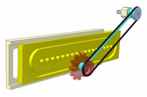 [Mô phỏng cơ cấu cơ khí] Bộ truyền bánh răng thanh chốt 2B