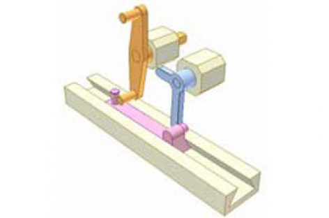 [Mô phỏng cơ cấu cơ khí] Cơ chế tay quay con trượt với khủyu đòn bẩy 2