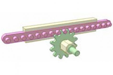 [Mô phỏng cơ cấu cơ khí] Bộ truyền bánh răng thanh chốt 1A