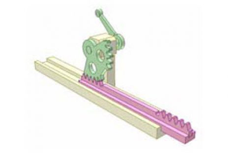 [Mô phỏng cơ cấu cơ khí] Bộ truyền bánh răng thanh răng 4a