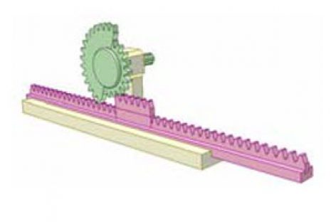 [Mô phỏng cơ cấu cơ khí] Bộ truyền bánh răng thanh răng 4e