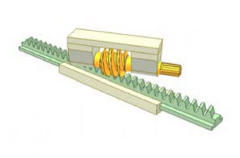 [Mô phỏng cơ cấu cơ khí] Bộ truyền trục vít thanh răng 1