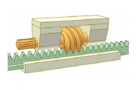 [Mô phỏng cơ cấu cơ khí] Bộ truyền trục vít thanh răng 2