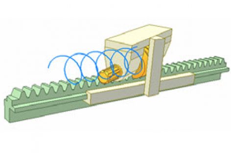 [Mô phỏng cơ cấu cơ khí] Bộ truyền trục vít thanh răng 3