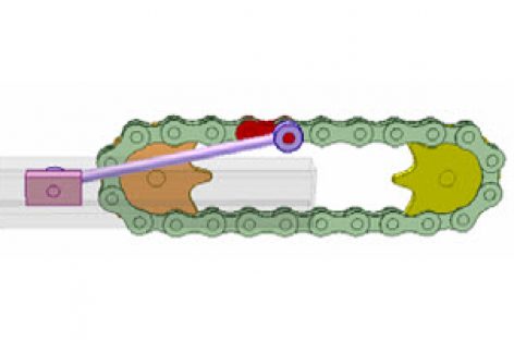 [Mô phỏng cơ cấu cơ khí] Bộ truyền xích 2B