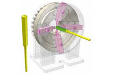 [Mô phỏng cơ cấu cơ khí] Cam côn để gọt đầu đũa