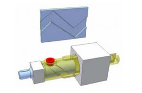 [Mô phỏng cơ cấu cơ khí] Biến chuyển động thẳng hai chiều thành một chiều 4