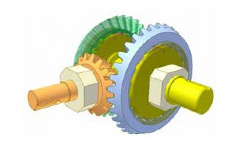 [Mô phỏng cơ cấu cơ khí] Cơ cấu biến chuyển động hai chiều thành một chiều 1