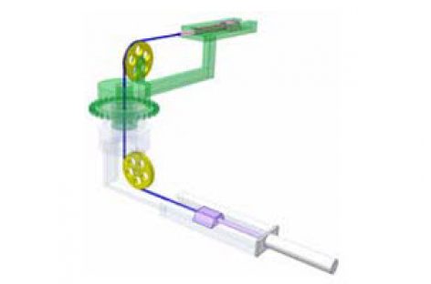 [Mô phỏng cơ cấu cơ khí] Cơ cấu cáp để chuyển hướng chuyển động thẳng 3