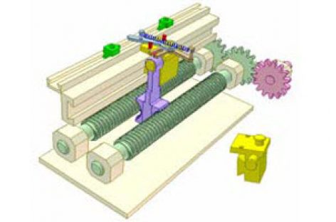 [Mô phỏng cơ cấu cơ khí] Cơ cấu hai vít me 2