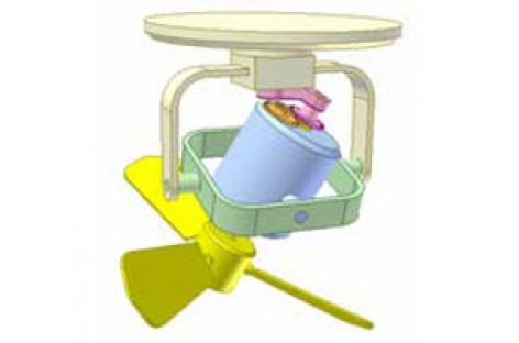 [Mô phỏng cơ cấu cơ khí] Quạt trần 1b