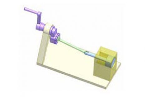 [Mô phỏng cơ cấu cơ khí] Cơ cấu tay quay con trượt không gian 6
