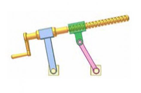 [Mô phỏng cơ cấu cơ khí] Cơ cấu vít me đai ốc và thanh 2a