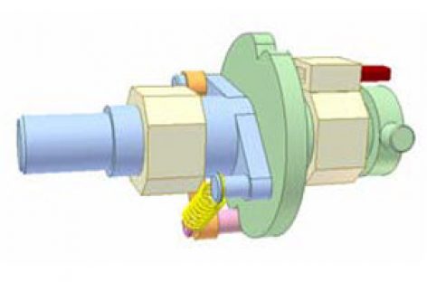 [Mô phỏng cơ cấu cơ khí] Cơ cấu an toàn 6 (cánh tay lò xo)