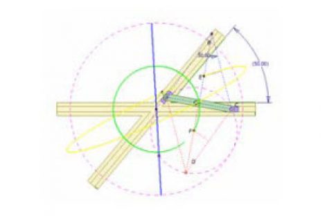 [Mô phỏng cơ cấu cơ khí] Cơ cấu vẽ đường thẳng 1