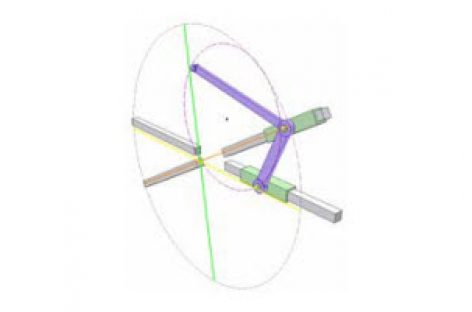 [Mô phỏng cơ cấu cơ khí] Cơ cấu vẽ đường thẳng 1b