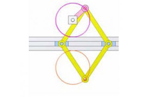 [Mô phỏng cơ cấu cơ khí] Cơ cấu vẽ đường tròn 4