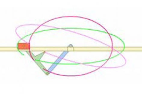 [Mô phỏng cơ cấu cơ khí] Cơ cấu vẽ elip 2