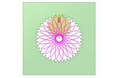 [Mô phỏng cơ cấu cơ khí] Quỹ tích trong bộ truyền bánh răng có trục di động A2.1