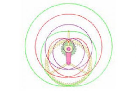 [Mô phỏng cơ cấu cơ khí] Quỹ tích trong bộ truyền bánh răng có trục di động B3
