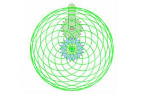 [Mô phỏng cơ cấu cơ khí] Quỹ tích trong bộ truyền bánh răng có trục di động E1.1