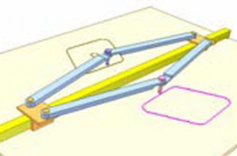 [Mô phỏng cơ cấu cơ khí] Dụng cụ vẽ hình đối xứng 1