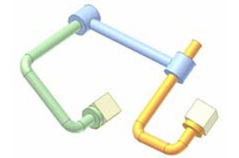 [Mô phỏng cơ cấu cơ khí] Cơ cấu 4 khâu không gian 12