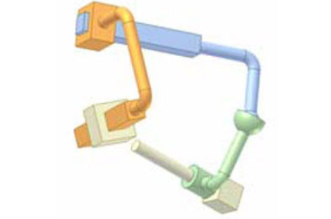 [Mô phỏng cơ cấu cơ khí] Cơ cấu 4 khâu không gian 7