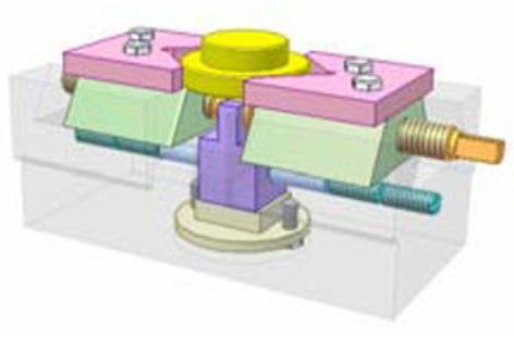 [Mô phỏng cơ cấu cơ khí] Đồ gá kẹp tự định tâm 1b