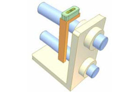 [Mô phỏng cơ cấu cơ khí] Kiểm tra độ song song trong mặt phẳng ngang của hai lỗ