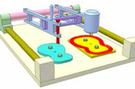 [Mô phỏng cơ cấu cơ khí] Máy phay gỗ chép hình 2D 1