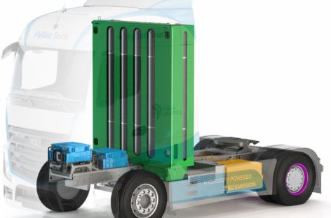 Dòng xe container mới chạy bằng nhiên liệu hydro với hệ thống truyền động CRYOGAS