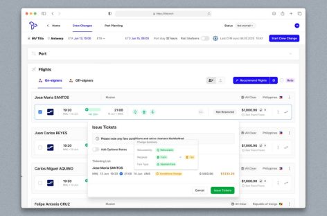 Công ty Wilson áp dụng phần mềm Tilla để tối ưu hóa hoạt động thay đổi thủy thủ đoàn