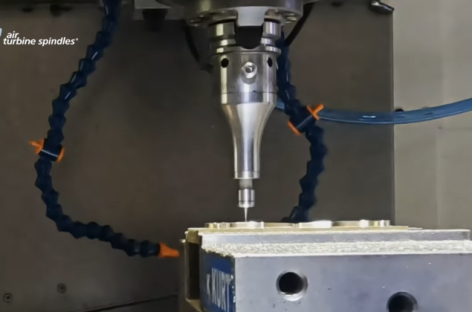 Đầu tăng tốc trục chính có tốc độ đến 90.000 vòng/ phút của Công ty Air Turbine Technology