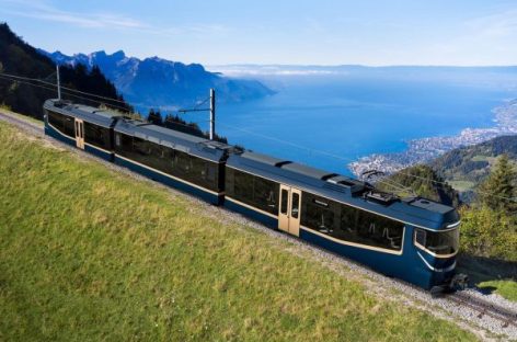 Tuyến tàu bánh răng Rochers-de-Naye mới với thiết kế của Ý, công nghệ xanh và nhìn ra toàn cảnh xung quanh