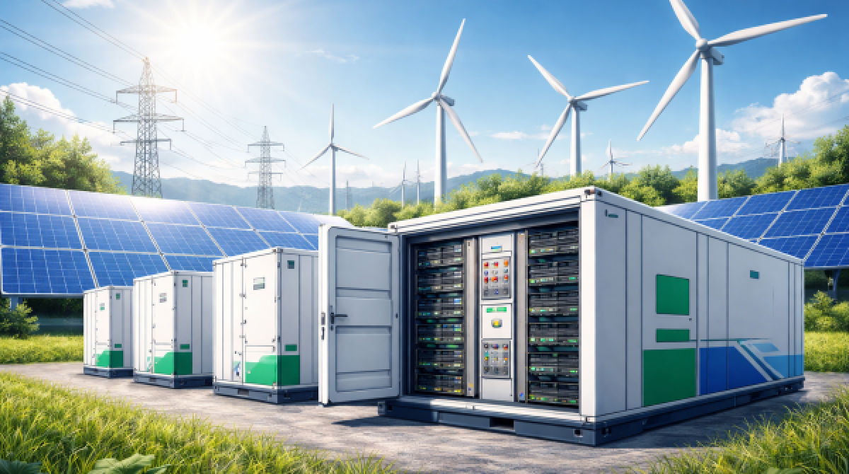 Hệ thống lưu trữ năng lượng bằng pin (BESS): Cấu trúc và vận hành thực tế tại nhà máy