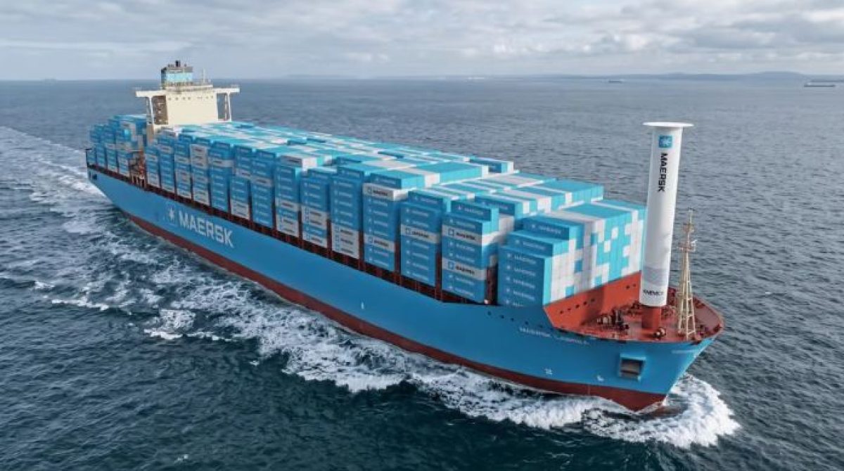 Tập đoàn Maersk sẽ thử nghiệm rotor gió đầu tiên trên tàu container