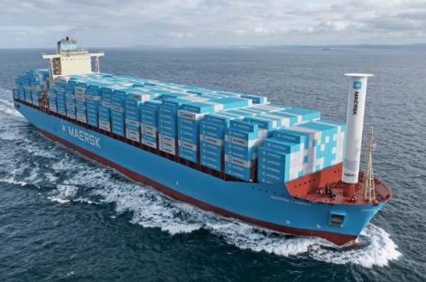 Tập đoàn Maersk sẽ thử nghiệm rotor gió đầu tiên trên tàu container