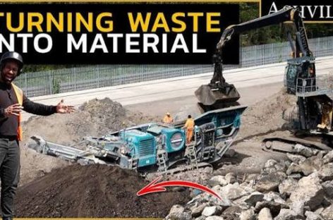 [Video] Quy trình tái chế phế thải xây dựng thành cốt liệu